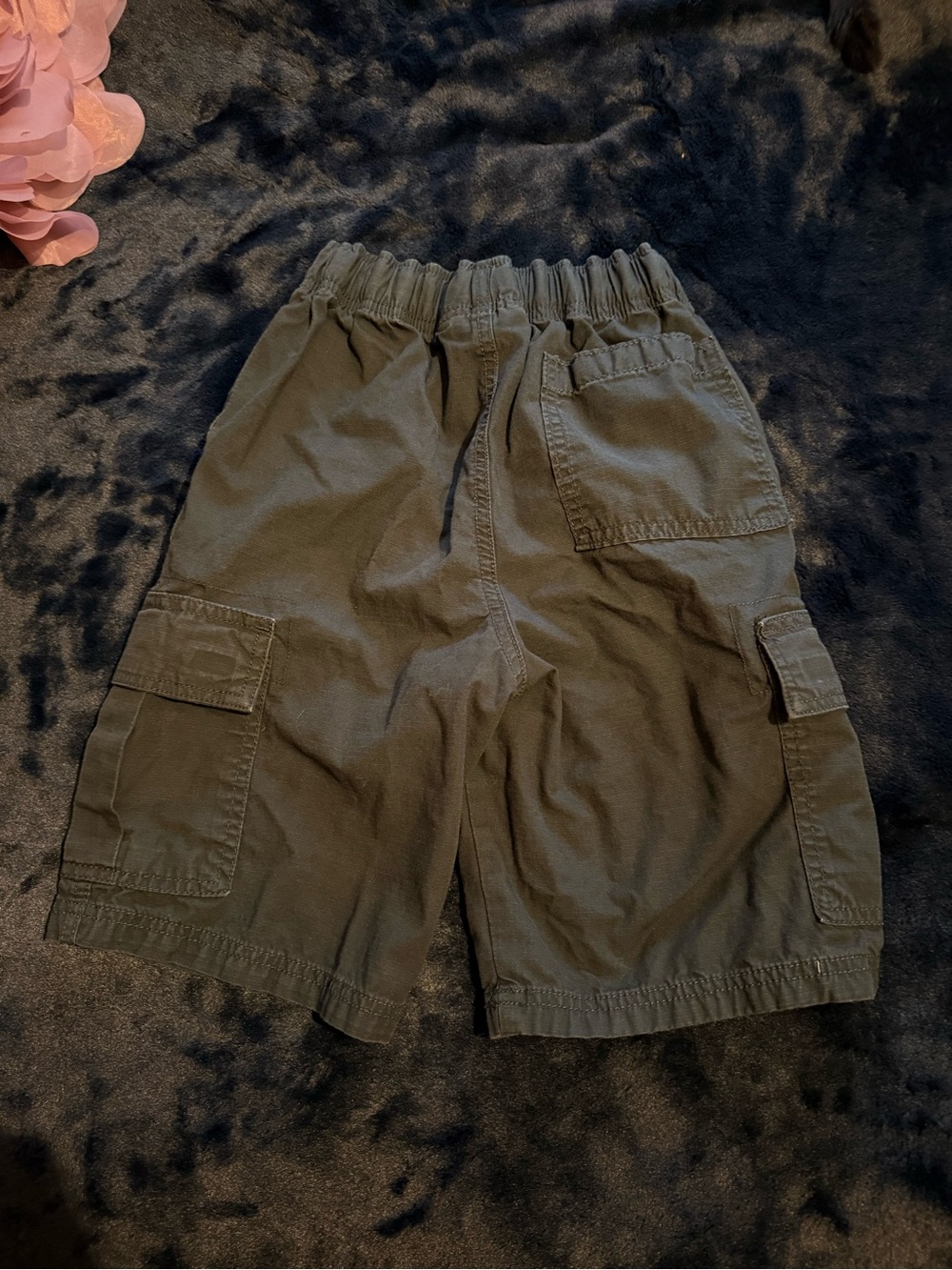 The Children’s Place Charcoal Gray Cargo Shorts with Elastic Waist